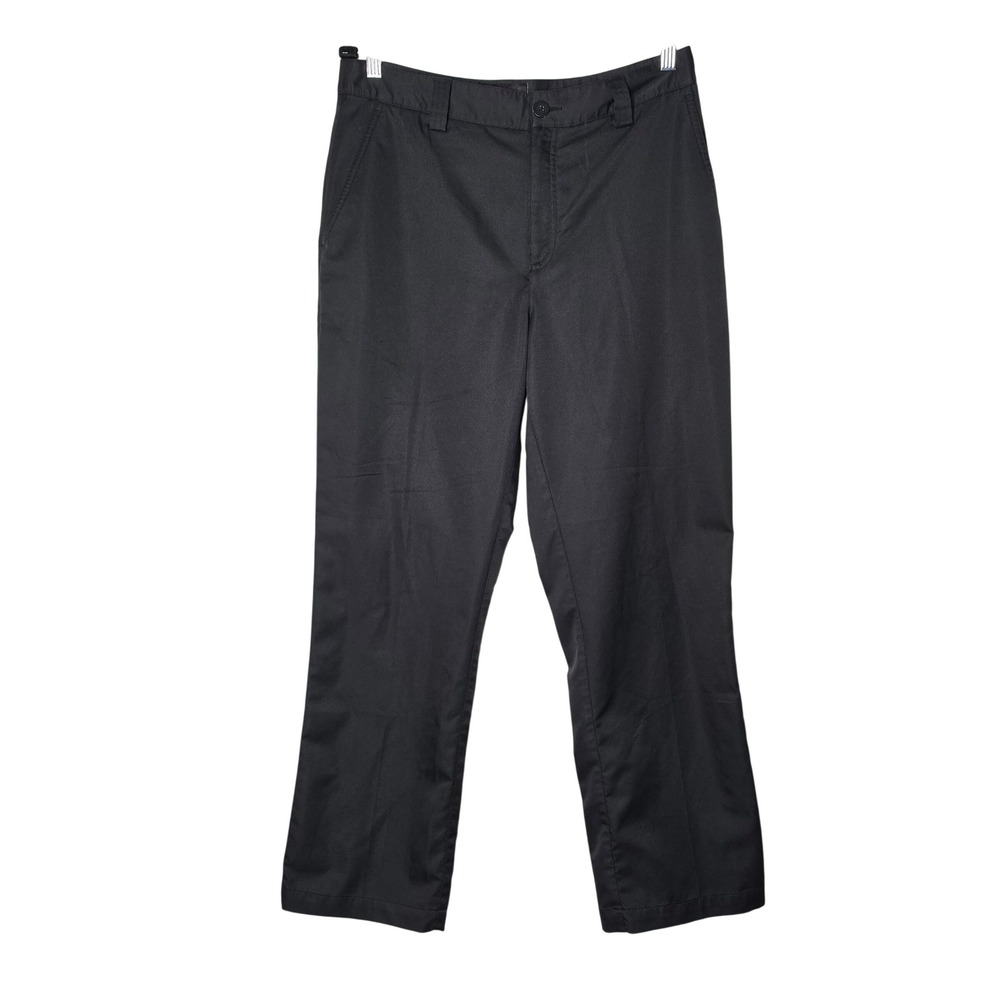 St. Andrews of Scotland Pants Mens 32x30 Black Golf Trousers Flat Front Logo